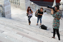 Camaradas disfrutando la Universidad de Guanajuato