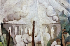 Diego Rivera - El sol rompiendo la bruma, El viaducto de Meudon (1913)