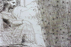 Pablo Picasso - Minotaure endormi contemple par une femme (18 de mayo de 1933)