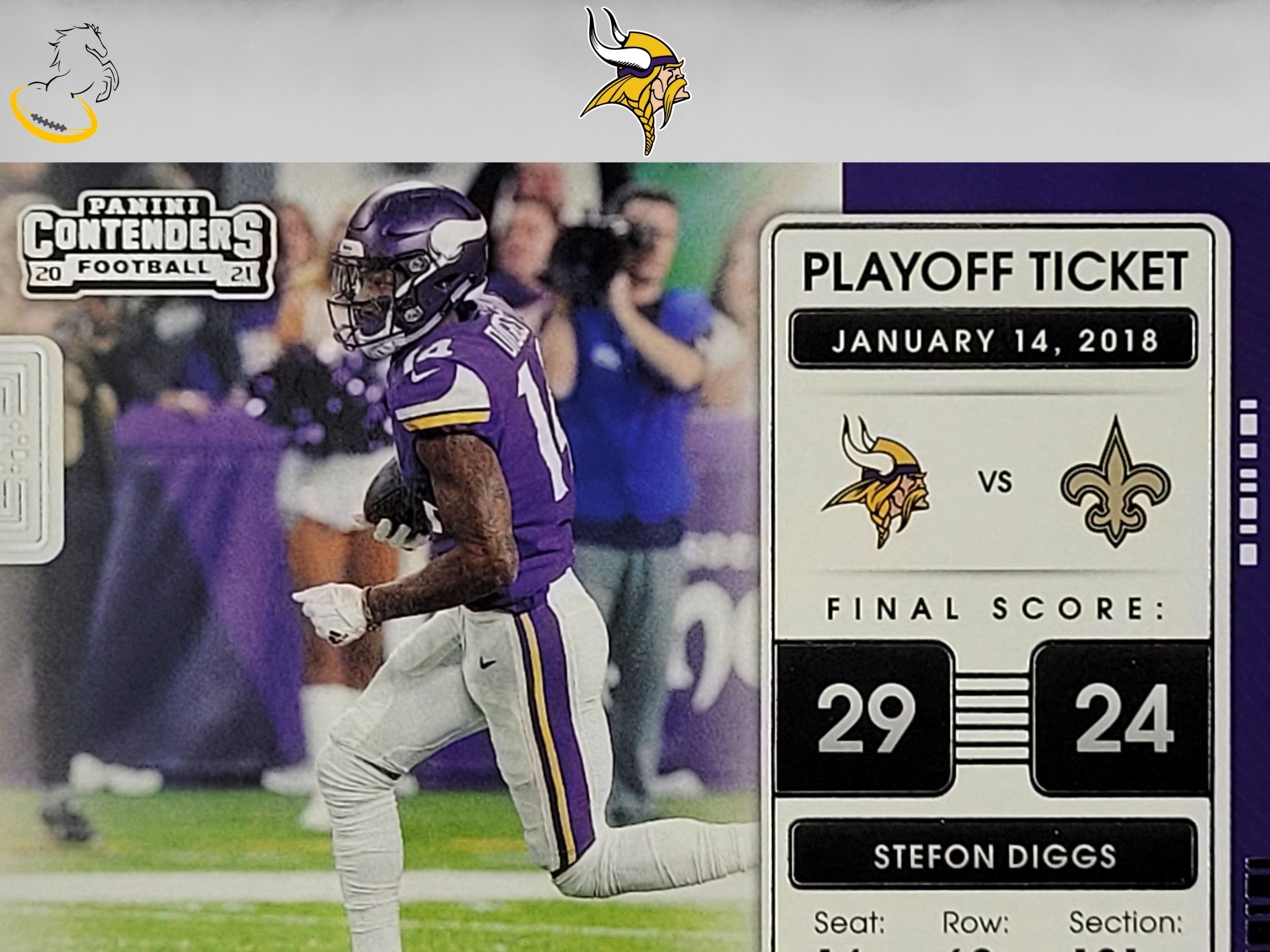 2021 Panini Contenders Stefon Diggs Playoff Ticket