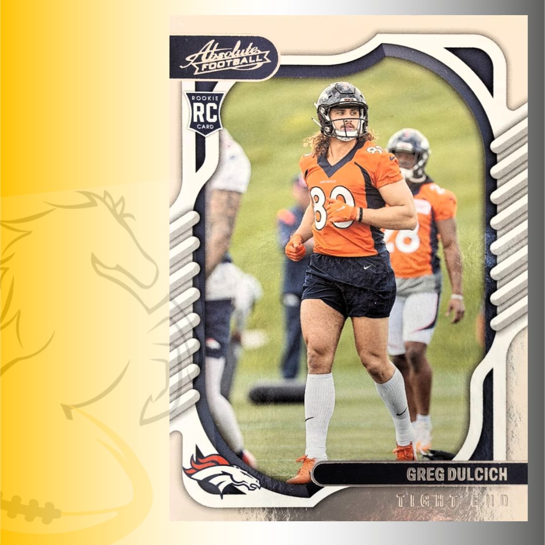 2022 Panini Absolute Football Greg Dulcich Rookie Card