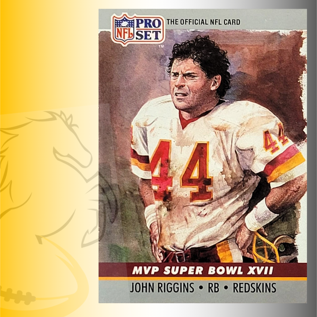 1990 Pro Set MVP Collectible John Riggins MVP Super Bowl XVII