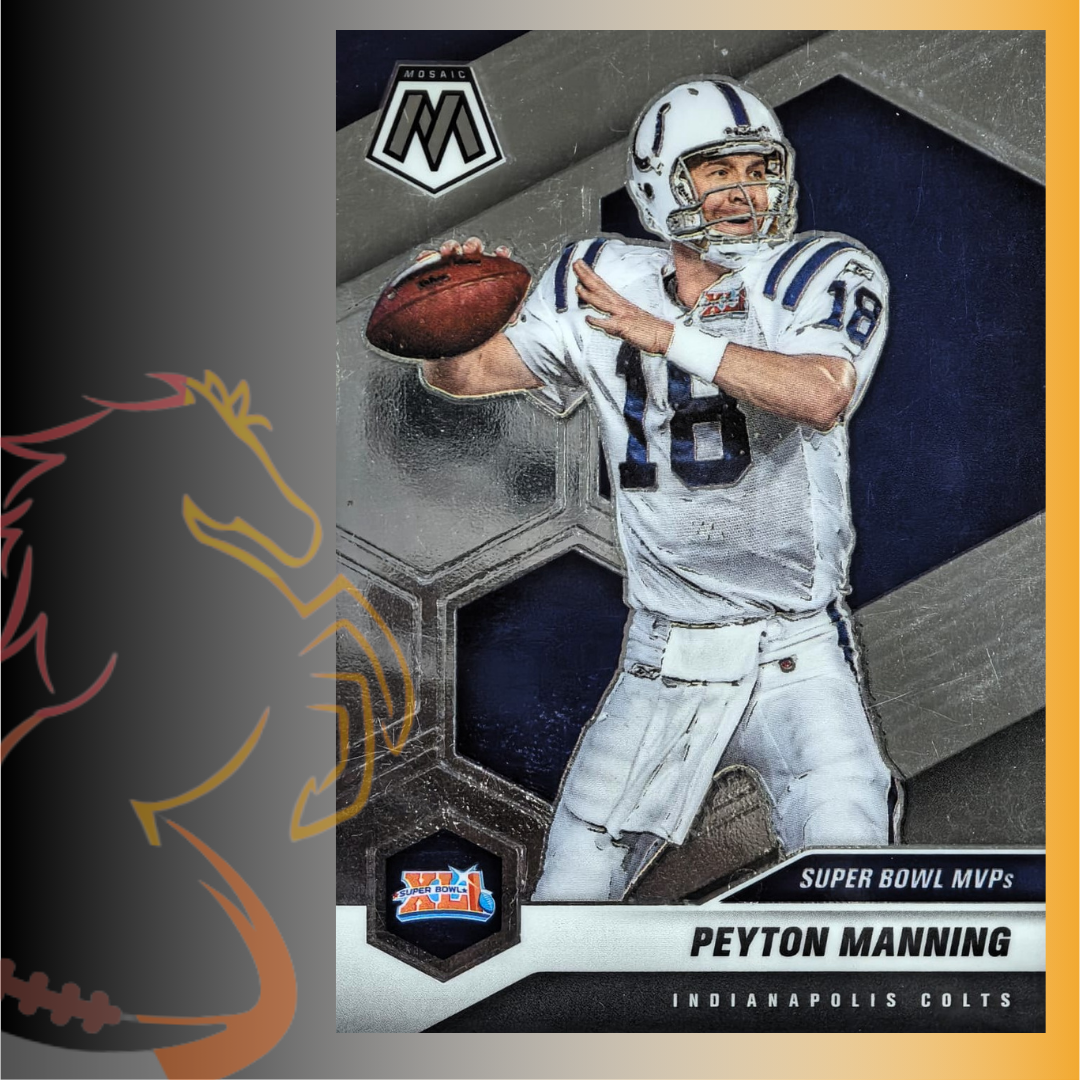 2021 Panini Mosaic Peyton Manning Super Bowl MVPs Super Bowl XLI
