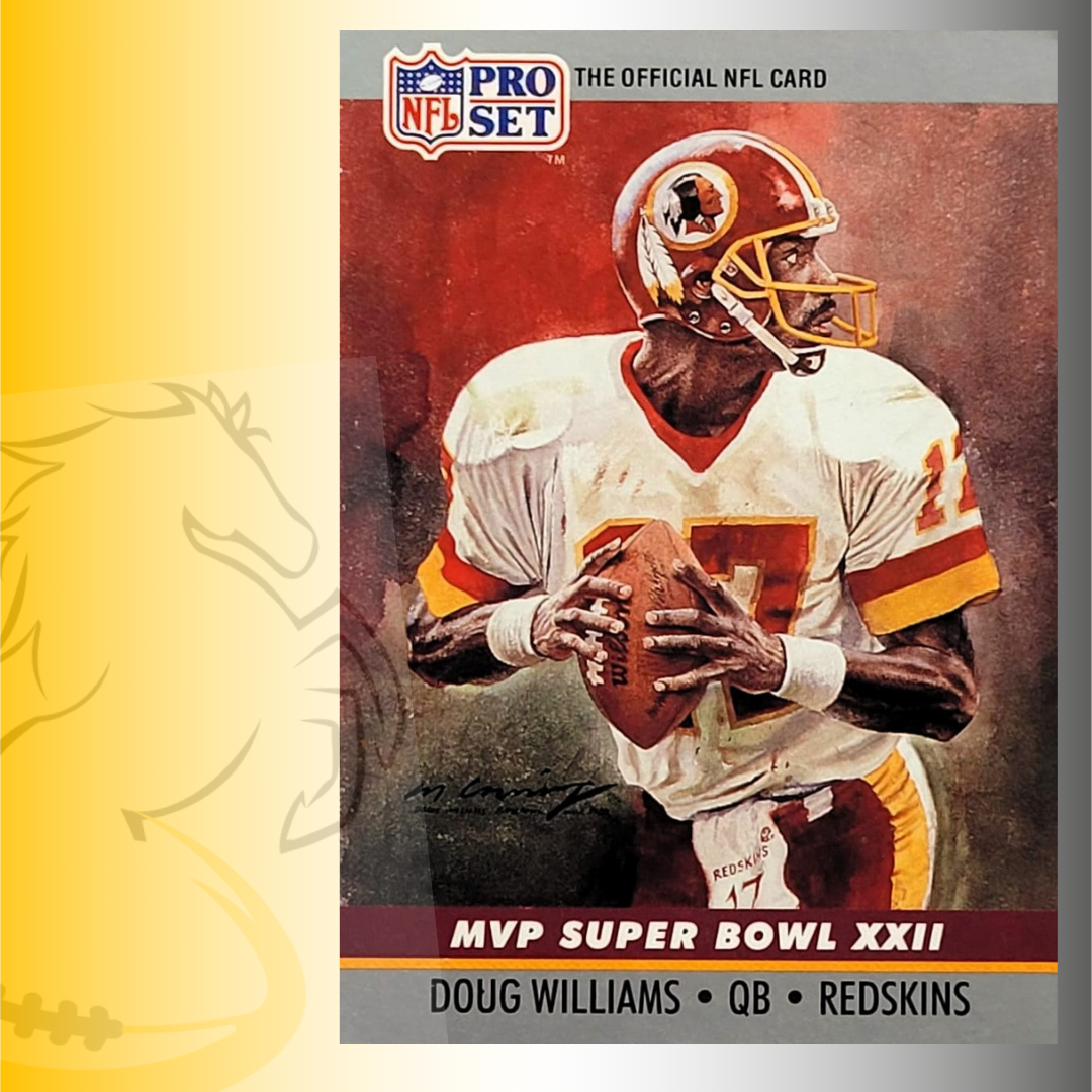 1990 Pro Set MVP Collectible Doug Williams MVP Super Bowl XXII