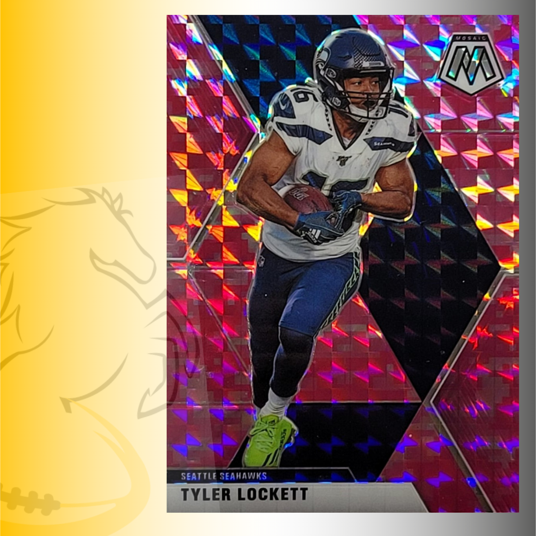 2020 Panini Mosaic Tyler Lockett Pink Camo Prizm