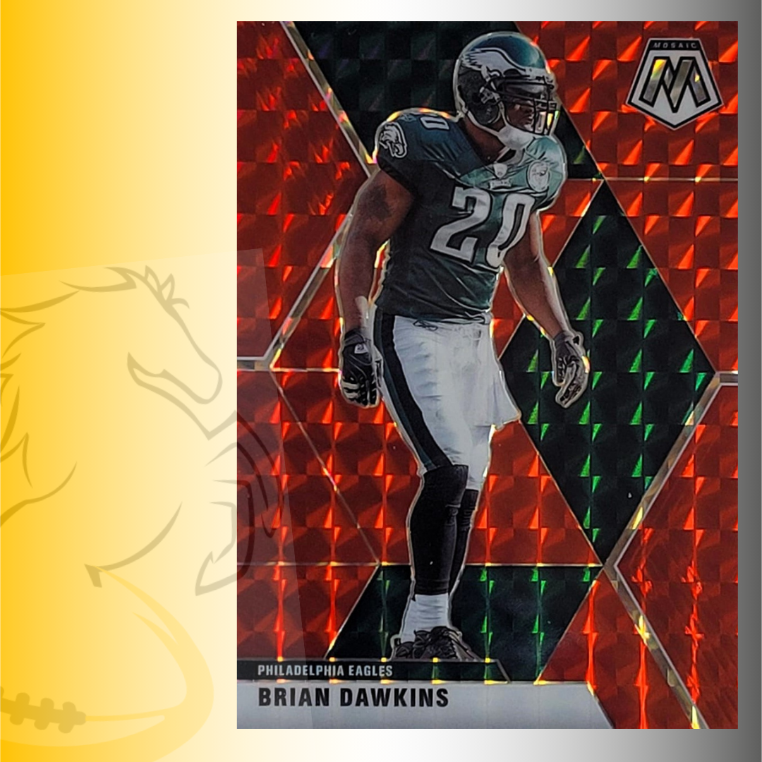 2020 Panini Mosaic Brian Dawkins Red Reactive Prizm