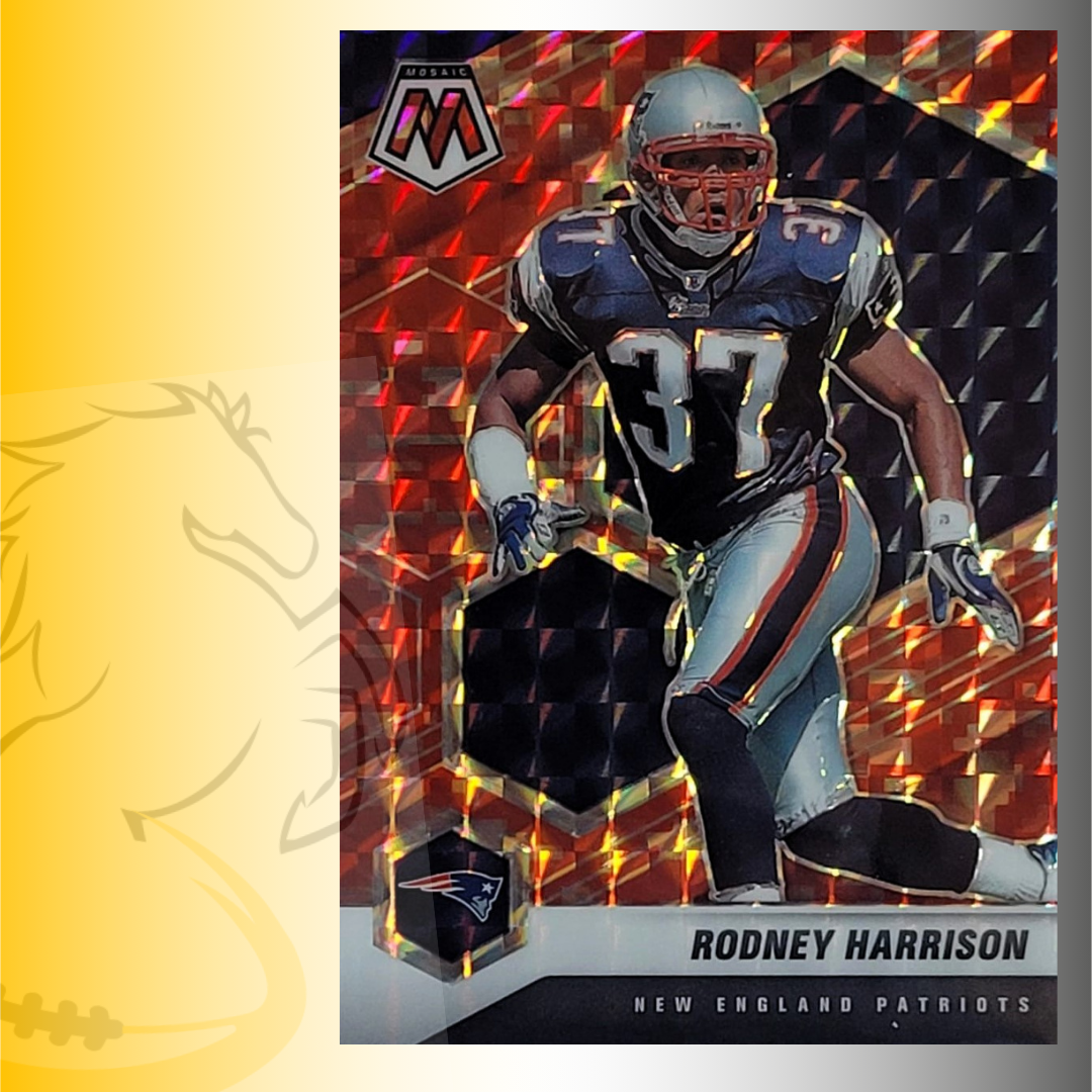 2021 Panini Mosaic Rodney Harrison Red Prizm