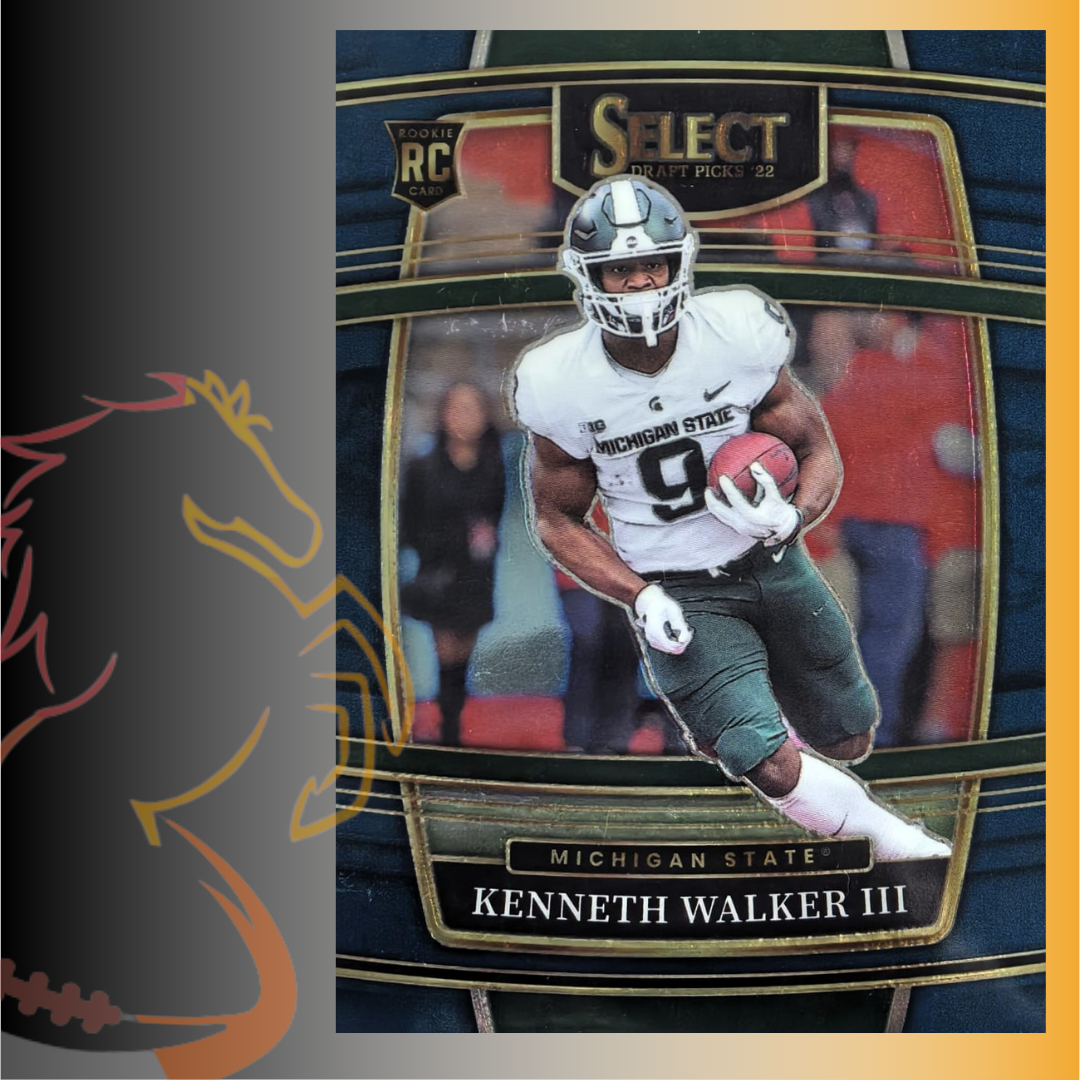 2022 Panini Select Draft Picks Kenneth Walker III Concourse Rookie Card