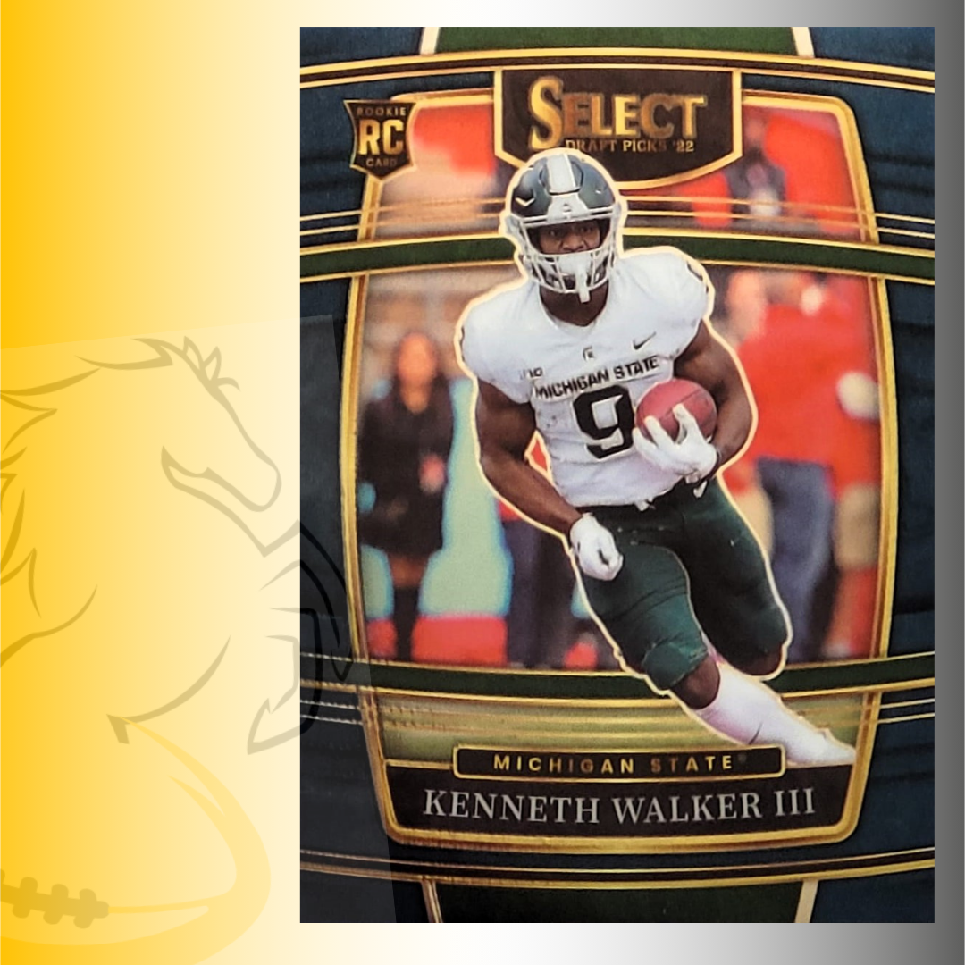 2022 Panini Select Draft Picks Kenneth Walker III Concourse Rookie Card