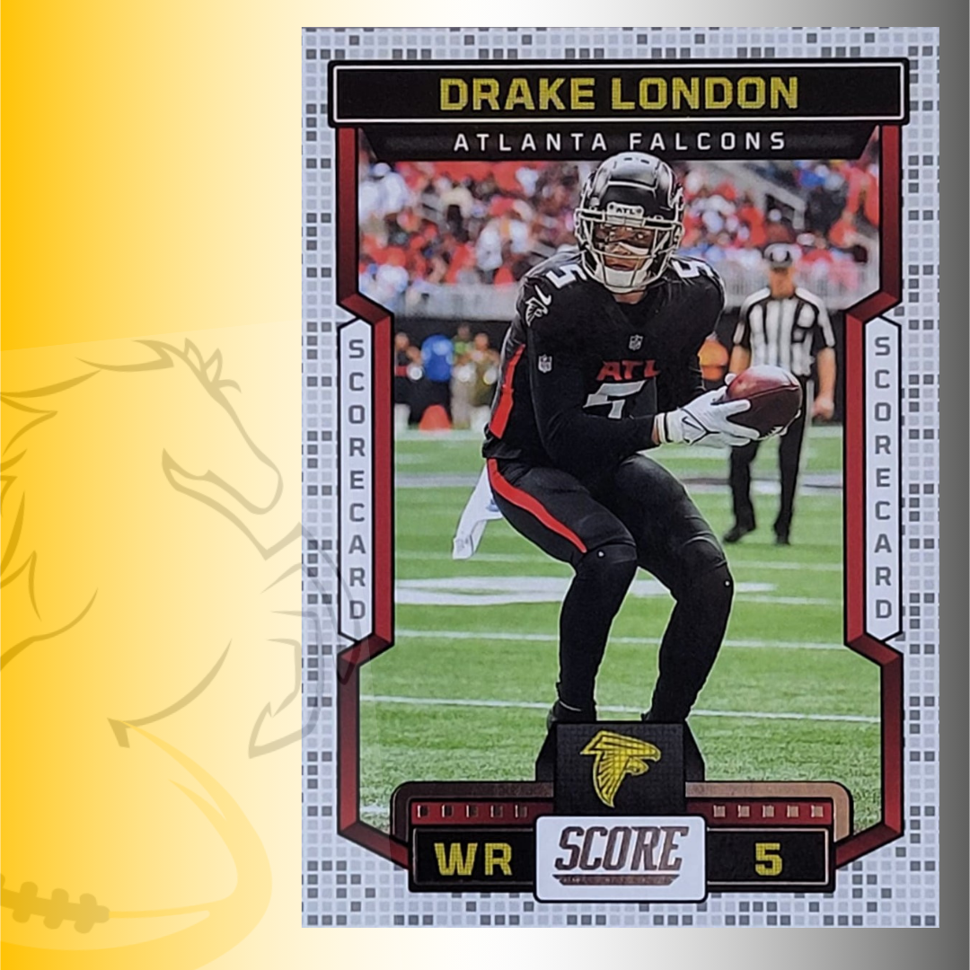 2023 Panini Score Drake London Scorecard