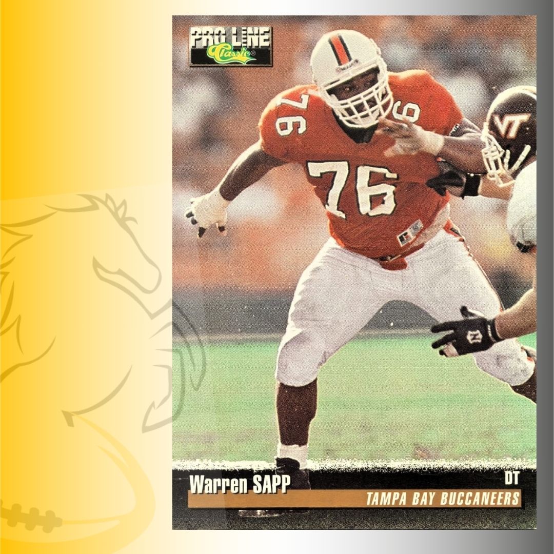 1995 Classic Pro Line Warren Sapp Rookie Card