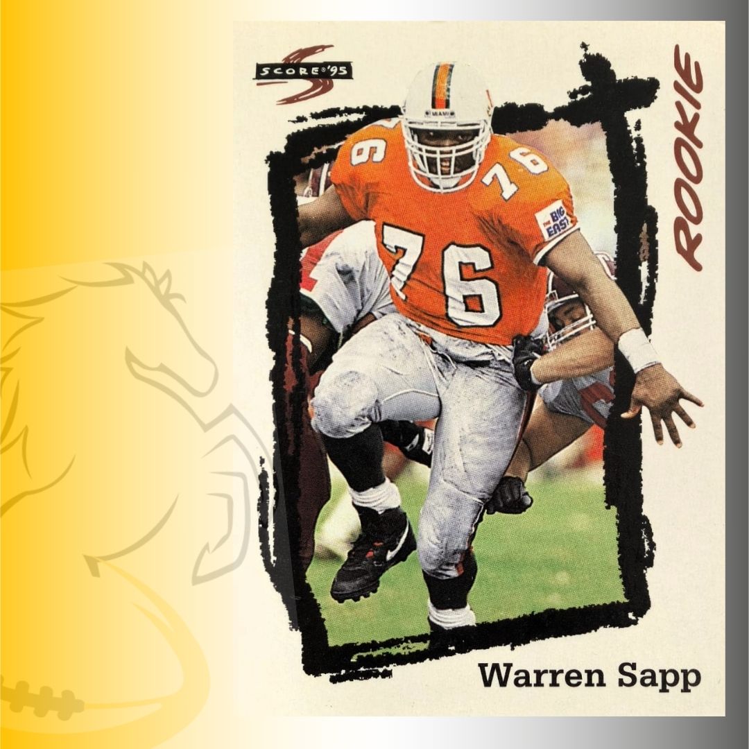 1995 Pinnacle Score Warren Sapp Rookie Card
