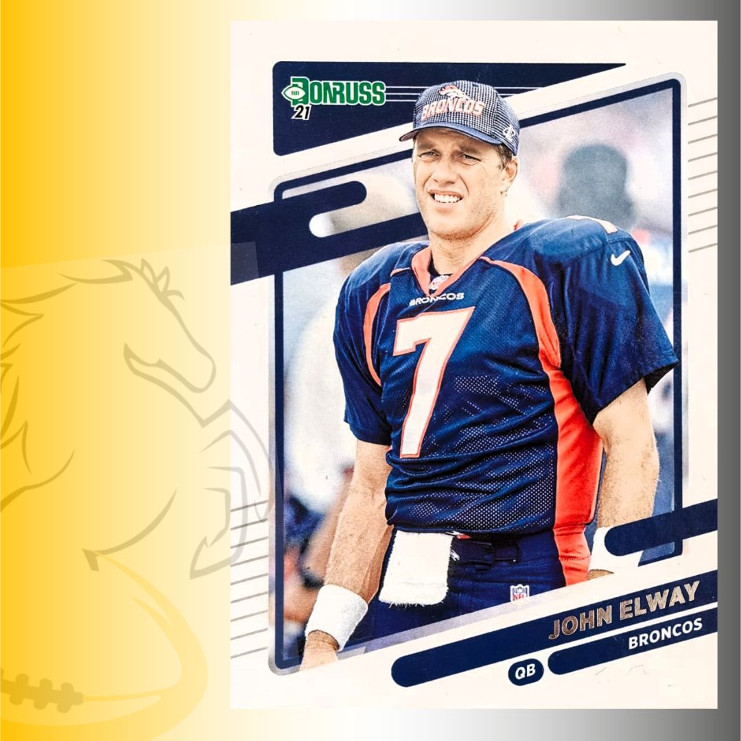 2021 Panini Donruss John Elway No helmet Variation