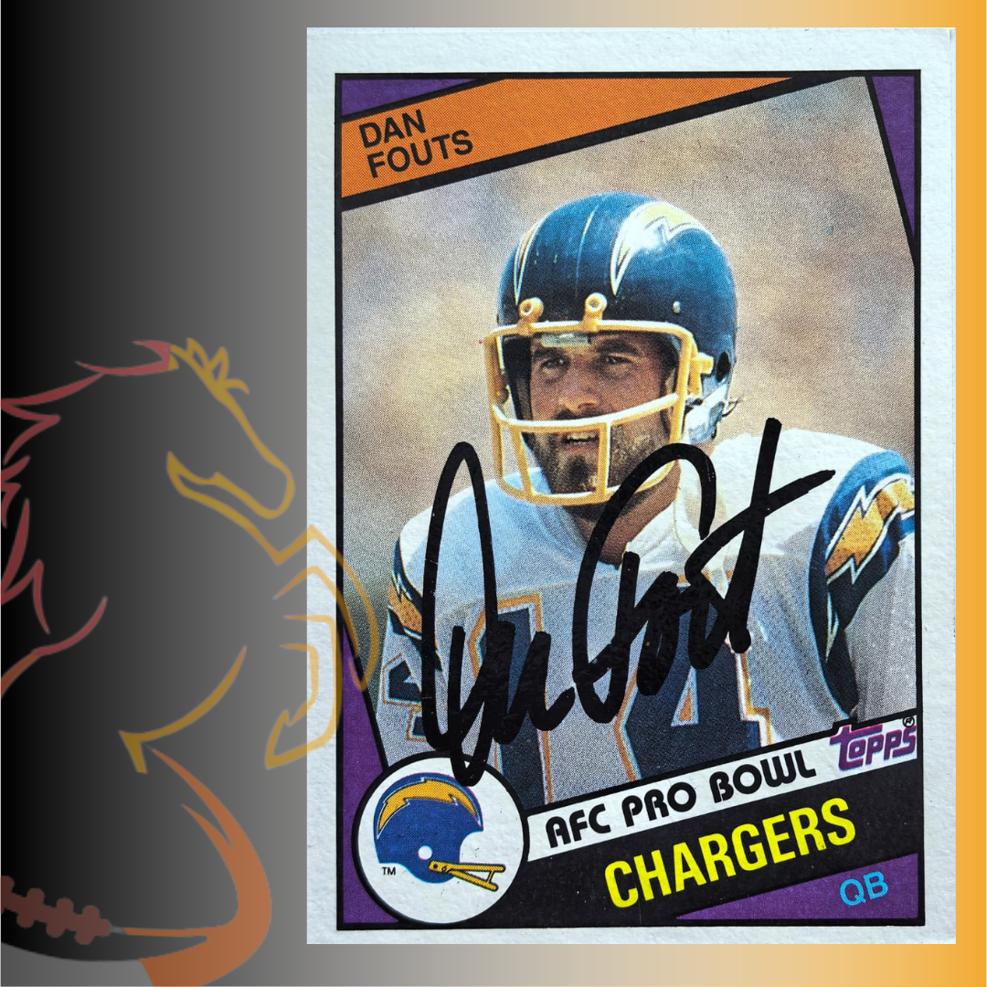 1984 Topps  Dan Fouts AFC Pro Bowl Autograph