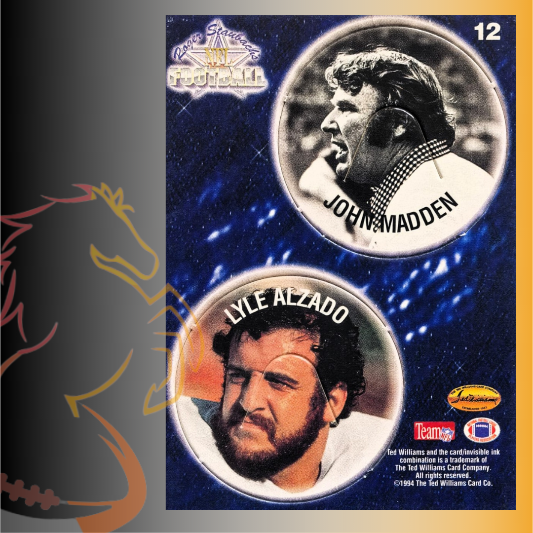 1994 Ted Williams Roger Staubach Football John Madden / Lyle Alzado