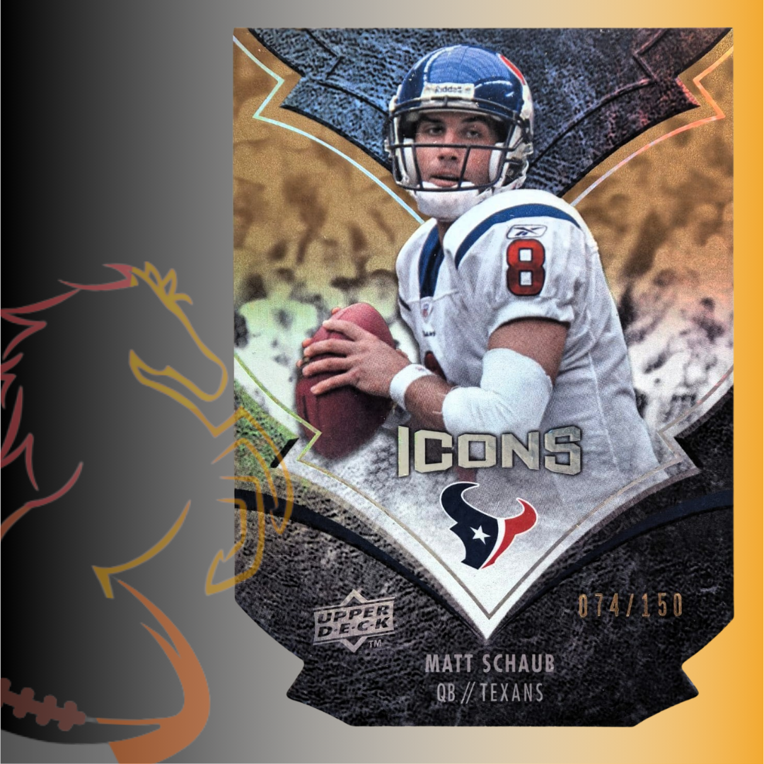 2008 Upper Deck Icons Matt Schaub Holo Die Cut / 150