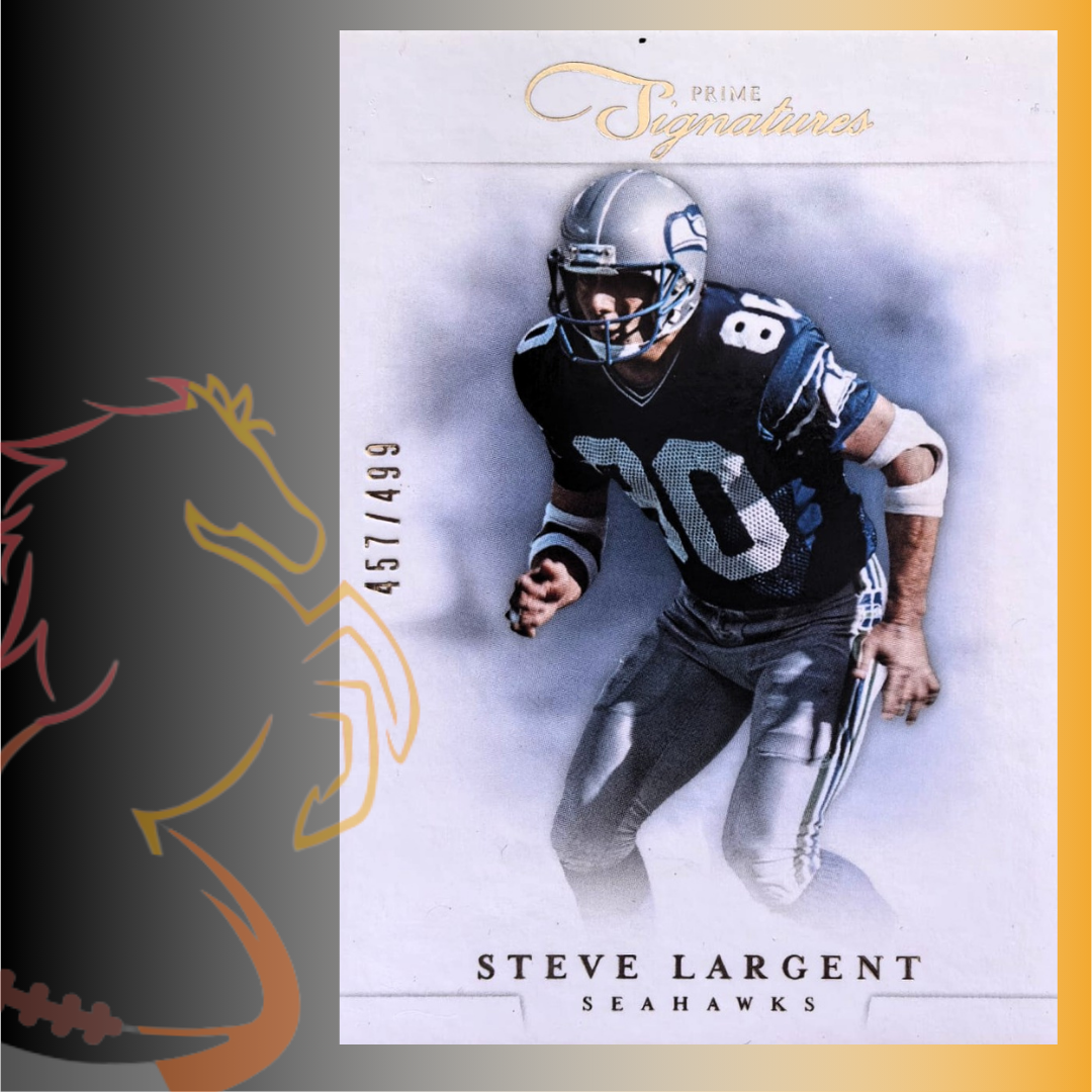 2012 Panini Signatures Steve Largent Prime Signatures / 499