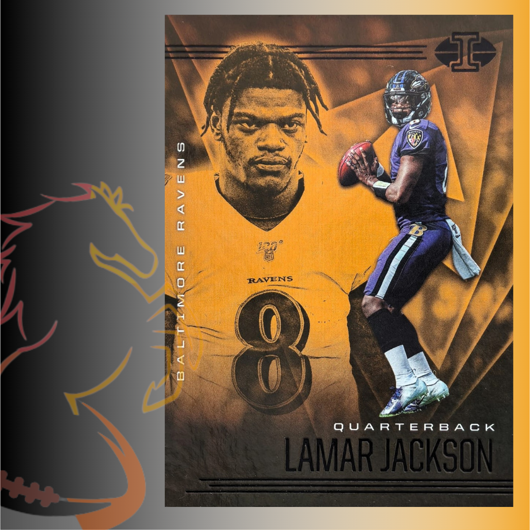 2020 Panini Illusions Lamar Jackson Orange Parallel