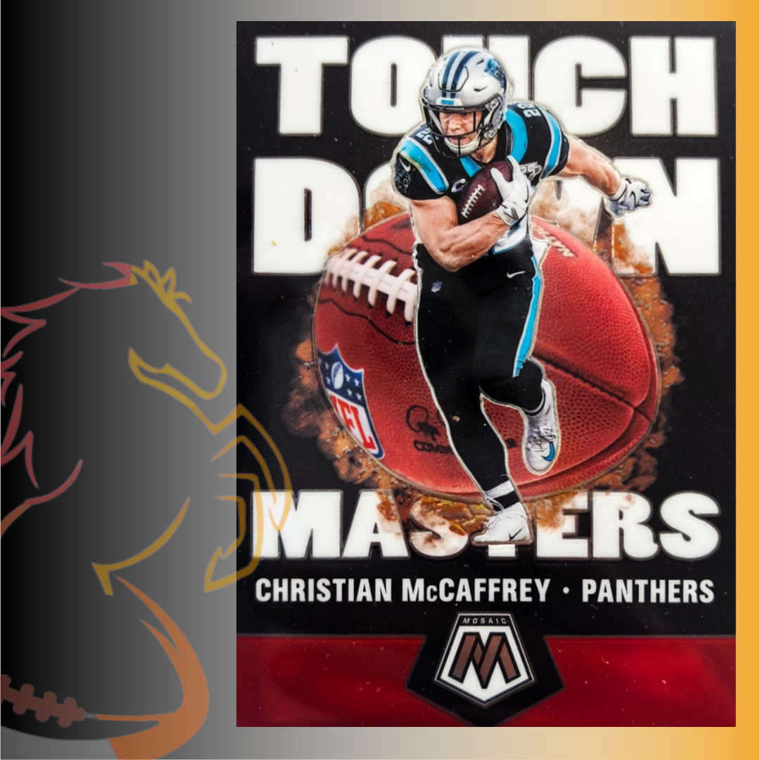 2020 Panini Mosaic Christian McCaffrey Touchdown Masters