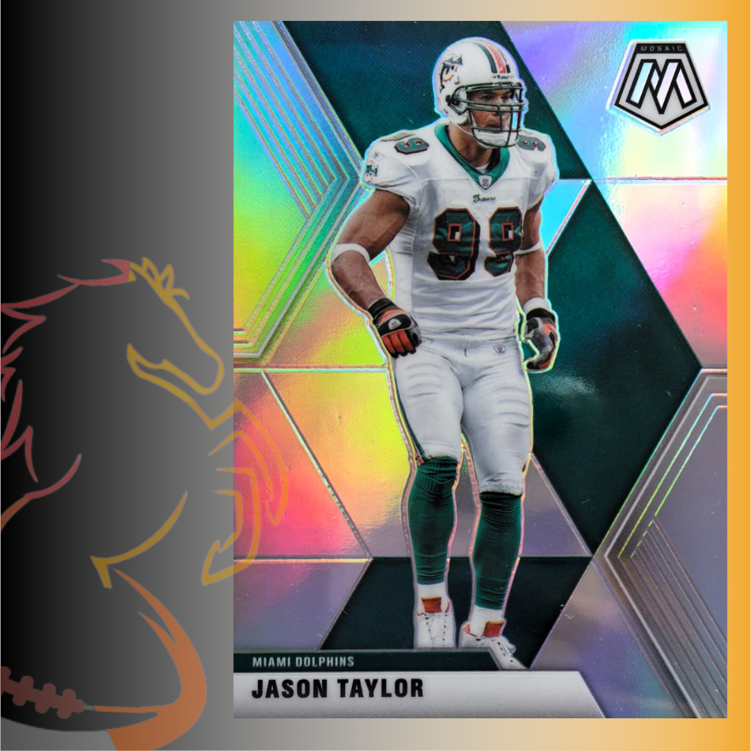 2020 Panini Mosaic Jason Taylor Silver Prizm