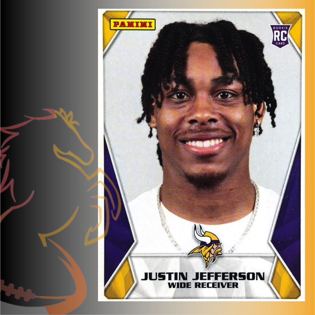 2020 Panini NFL Sticker Collection Justin Jefferson Rookie Card