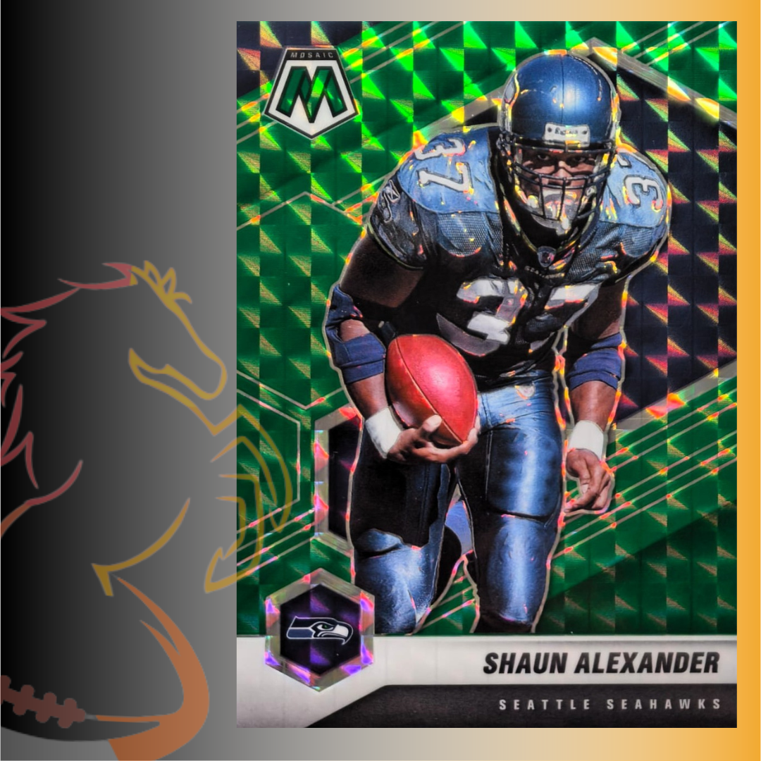 2021 Panini Mosaic Shaun Alexander Green Prizm