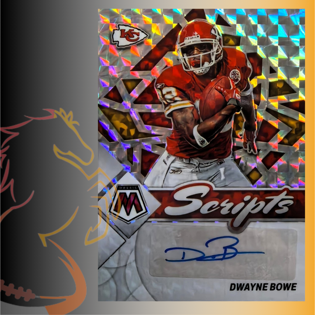 2022 Panini Mosaic Dwayne Bowe Scripts Silver Prizm
