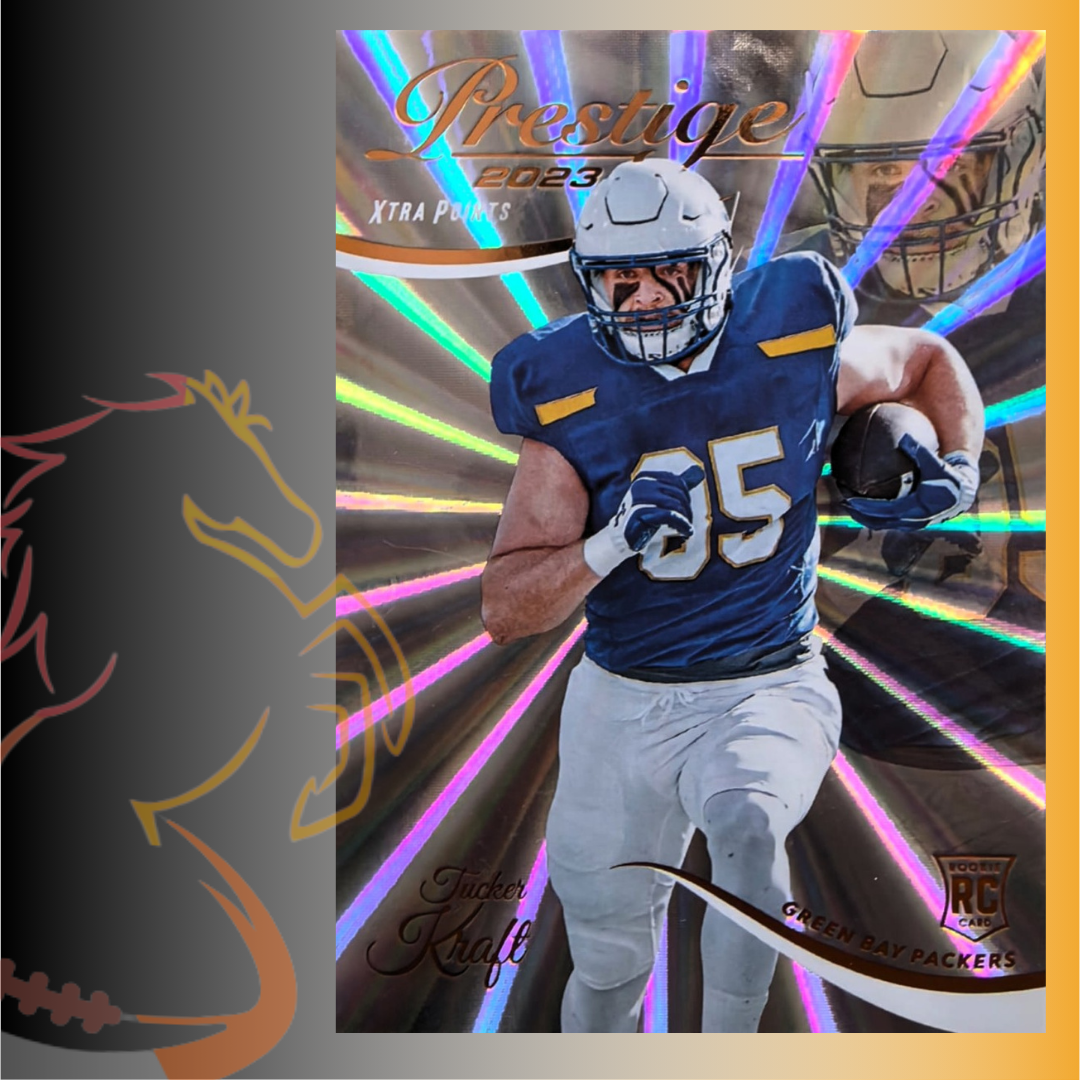 2023 Panini Prestige Tyler Kraft Xtra Points Sunburst Rookie Card