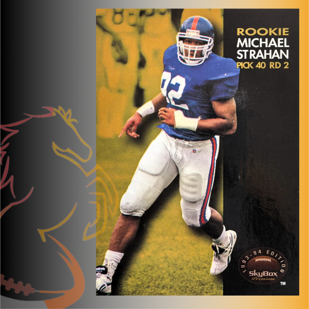 1993 SkyBox 1993-94 Edition Michael Strahan Rookie Card