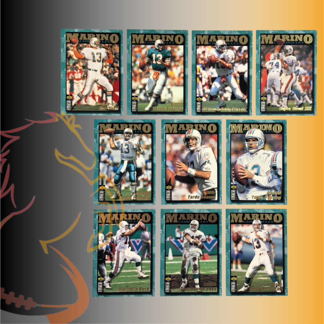 1995 Upper Deck Collector’s Choice Dan Marino Chronicles Full Set