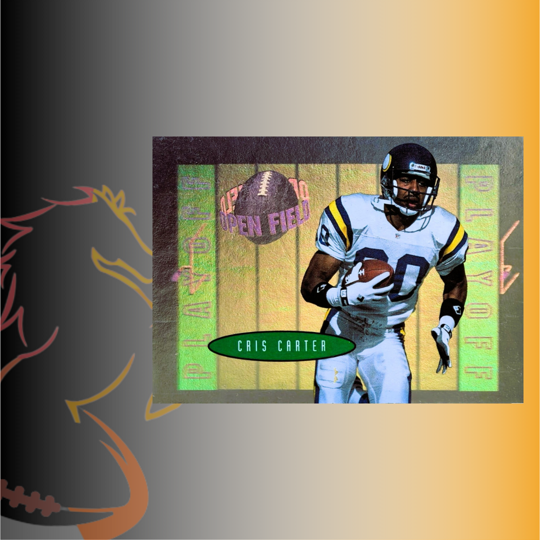 1996 Playoff Contenders Cris Carter Open Field Mini