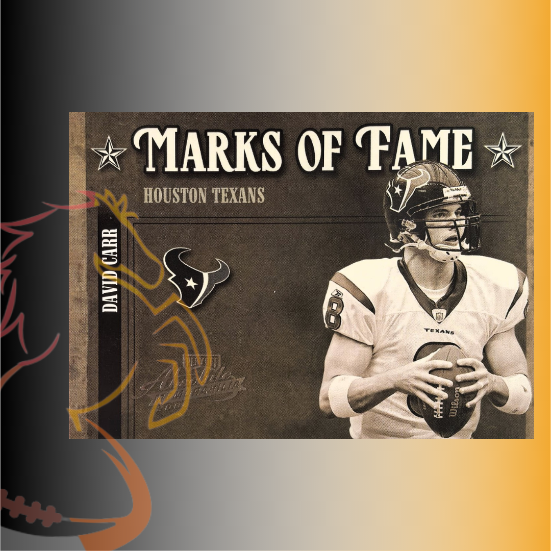 2004 Donruss Playoff David Carr Absolute Memorabilia Marks of Fame / 1000