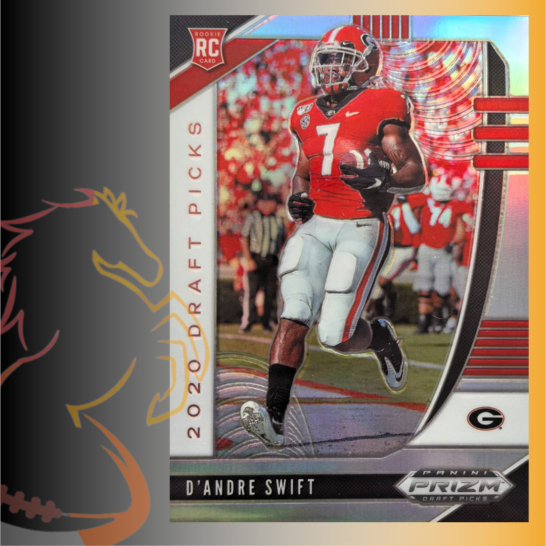 2020 Panini Prizm Draft Picks D’Andre Swift Silver Prizm Rookie Card