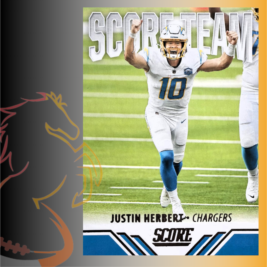 2021 Panini Score Justin Herbert Score Team