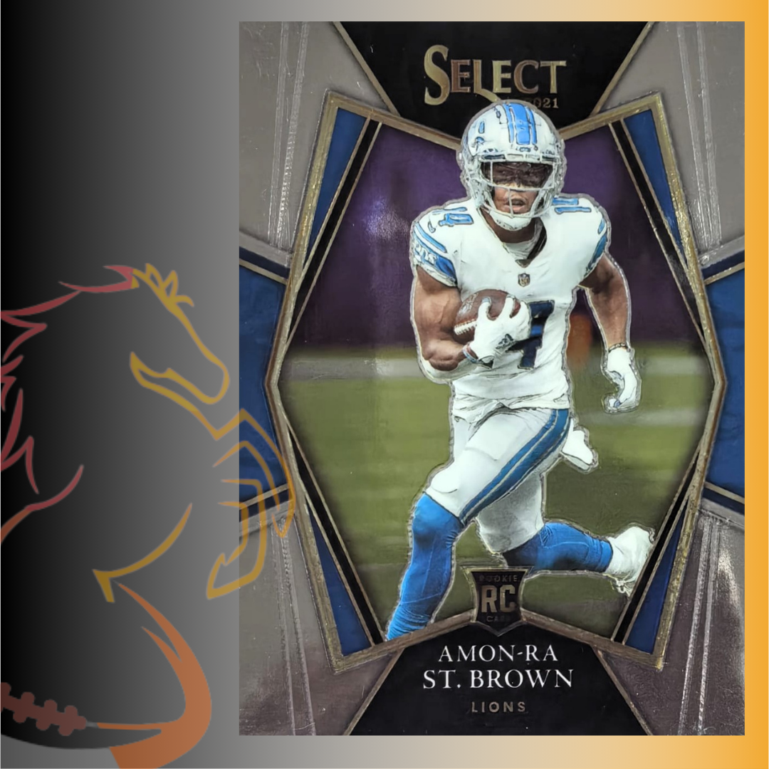 2021 Panini Select Amon-Ra St. Brown Premier Level Rookie Card