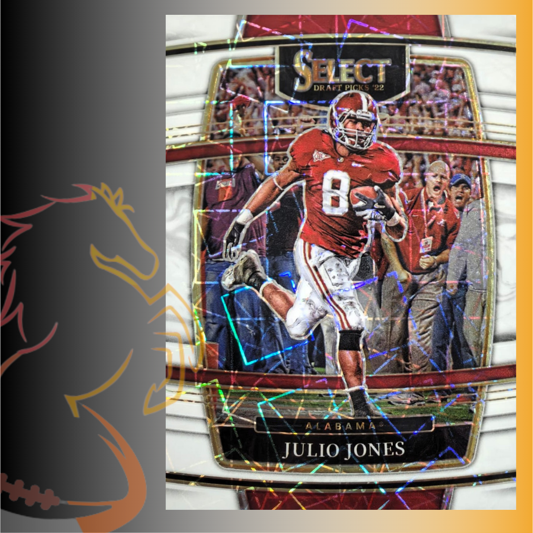 2022 Panini Select Draft Picks Julio Jones White Lazer Prizm