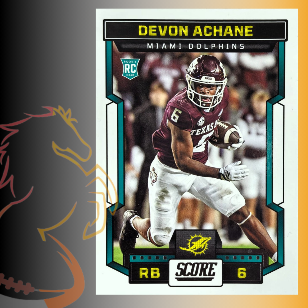 2023 Panini Score Devon Achane Rookie Card