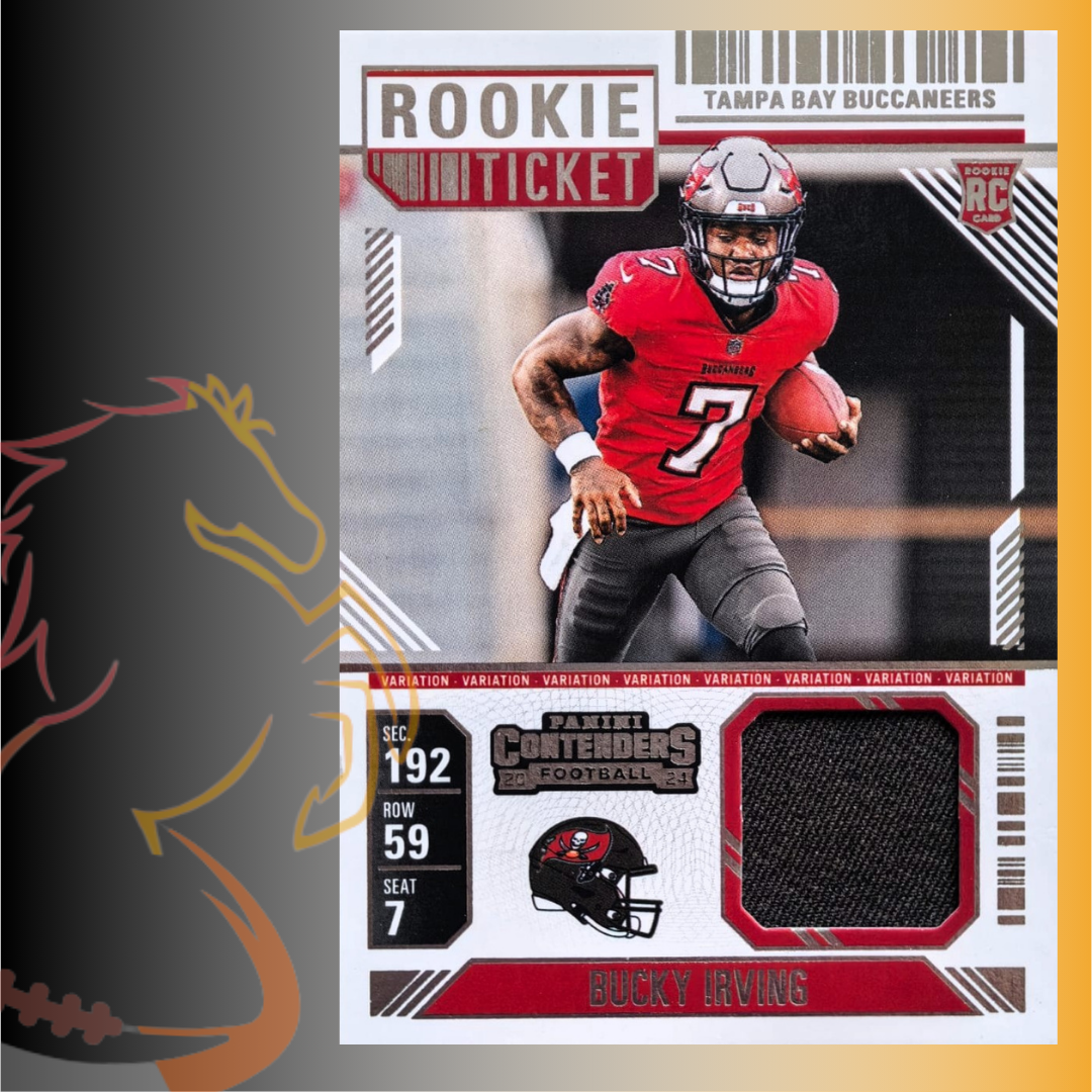 2024 Panini Contenders Bucky Irving Rookie Ticket Variation
