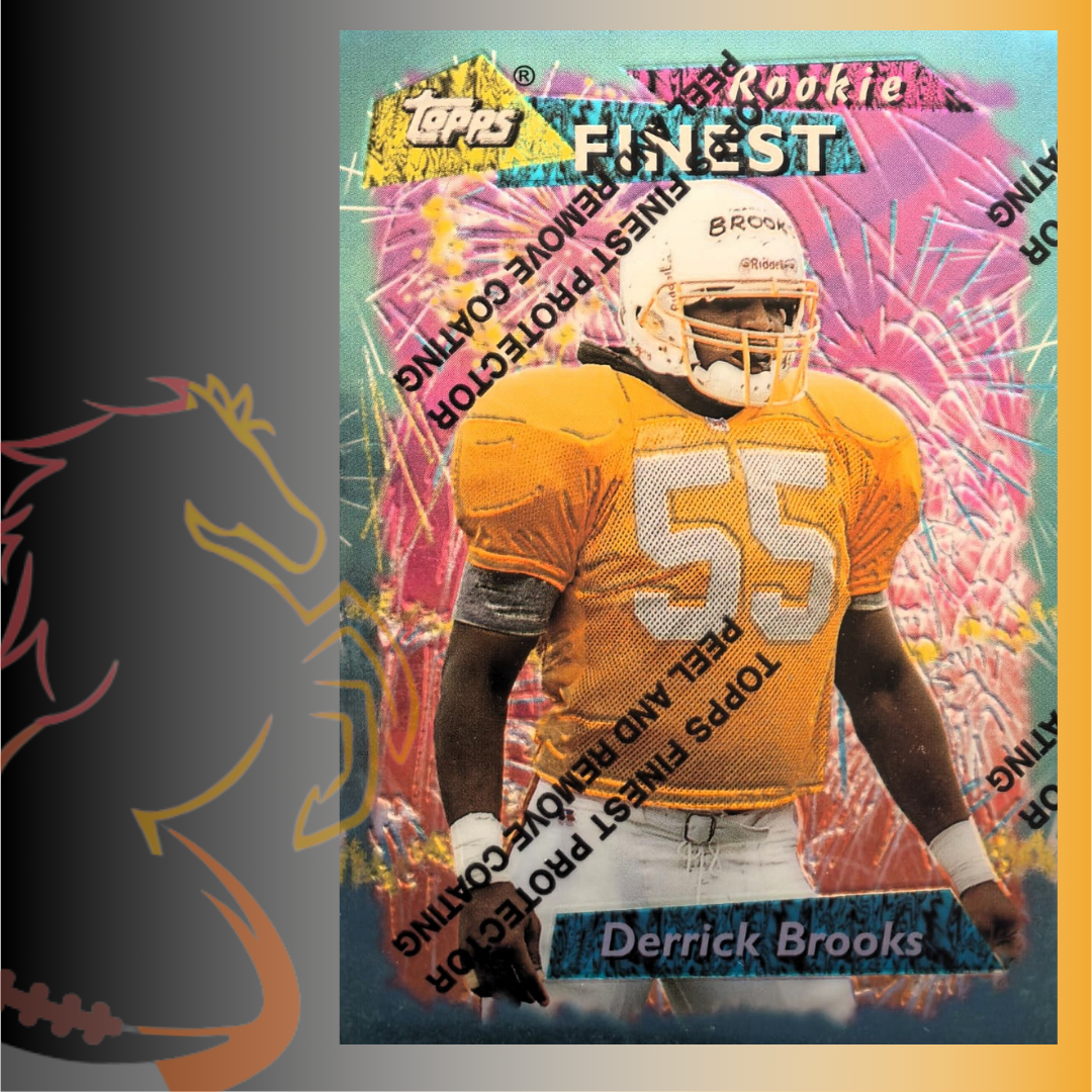 1995 Topps Finest Derrick Brooks Rookie Card