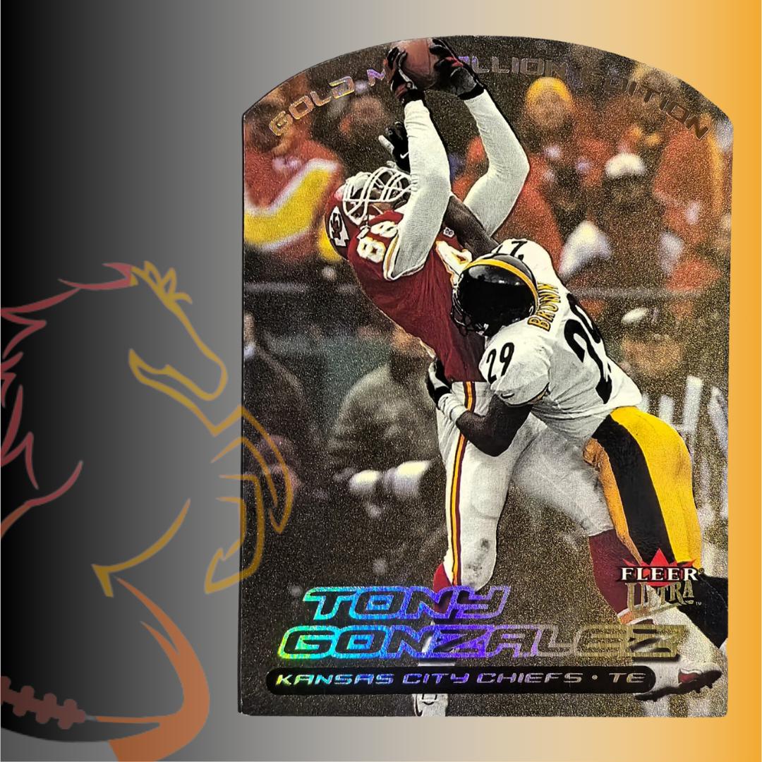 2000 Fleer Ultra Tony Gonzalez Gold Medallion Edition Die Cut