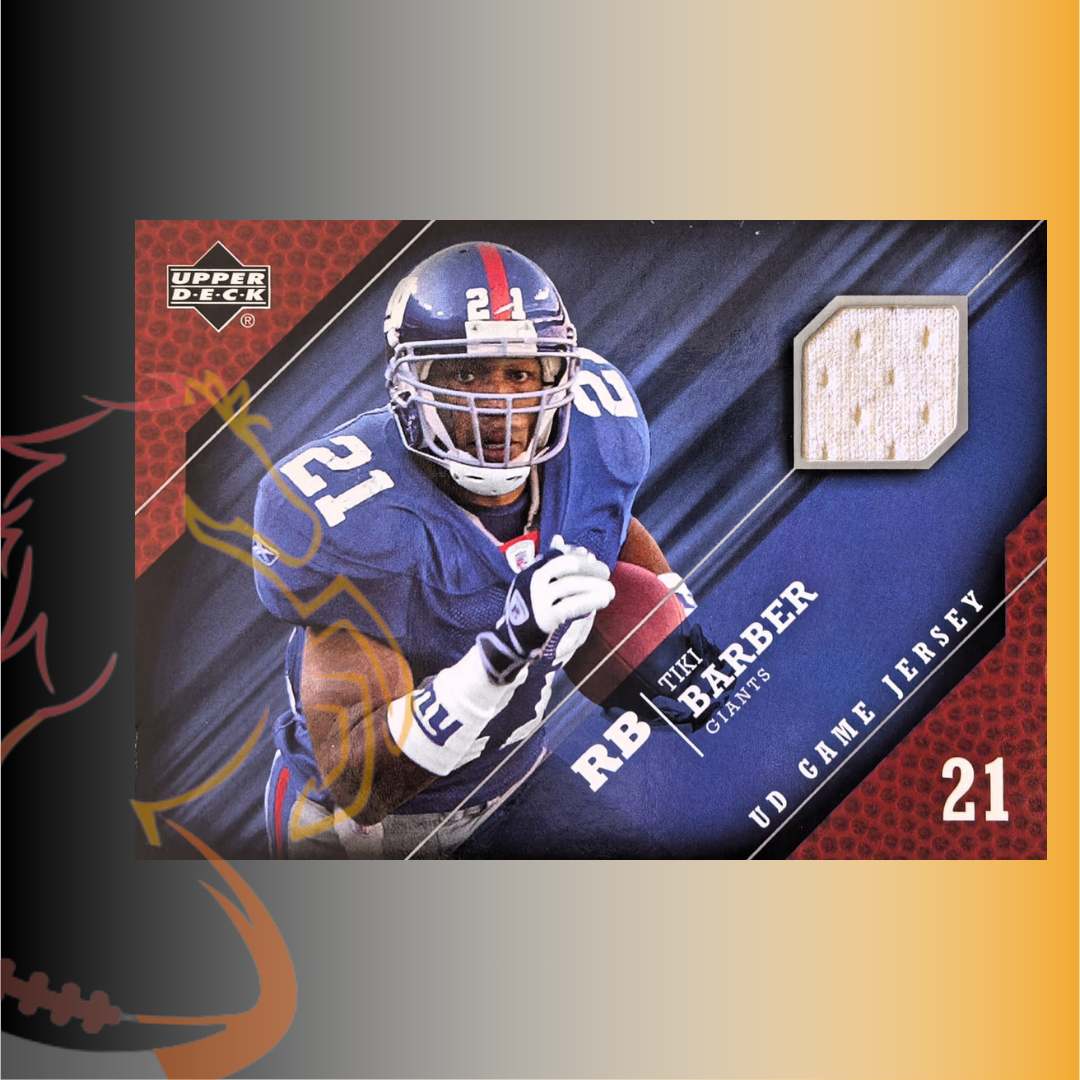 2005 Upper Deck UD Game Jersey Tiki Barber