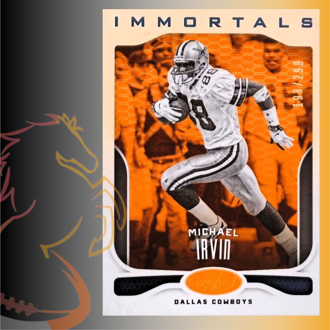 2017 Panini Certified Michael Irvin Immortals Orange / 299
