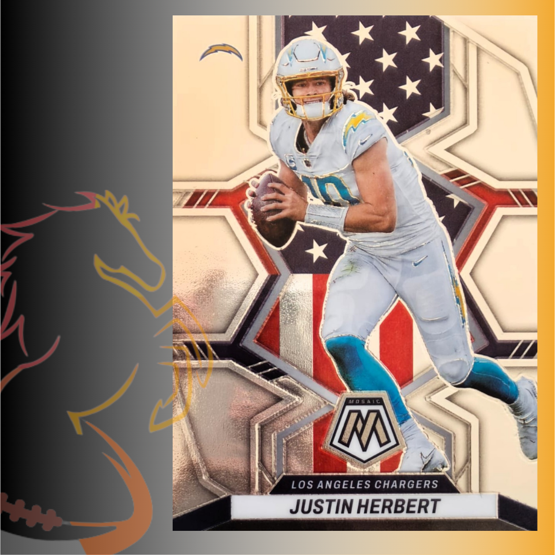 2022 Panini Mosaic Justin Herbert National Pride