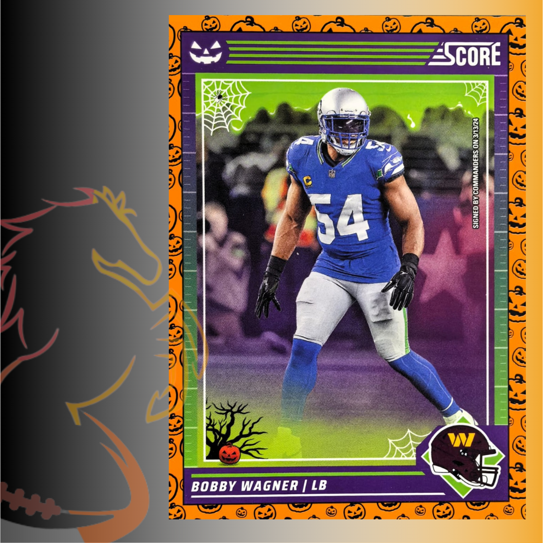 2024 Panini Score-A-Treat Bobby Wagner Orange Pumpkins