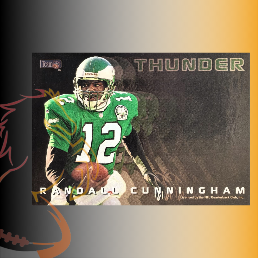 1993 SkyBox Premium Randall Cunningham / Fred Barnett Thunder & Lightning