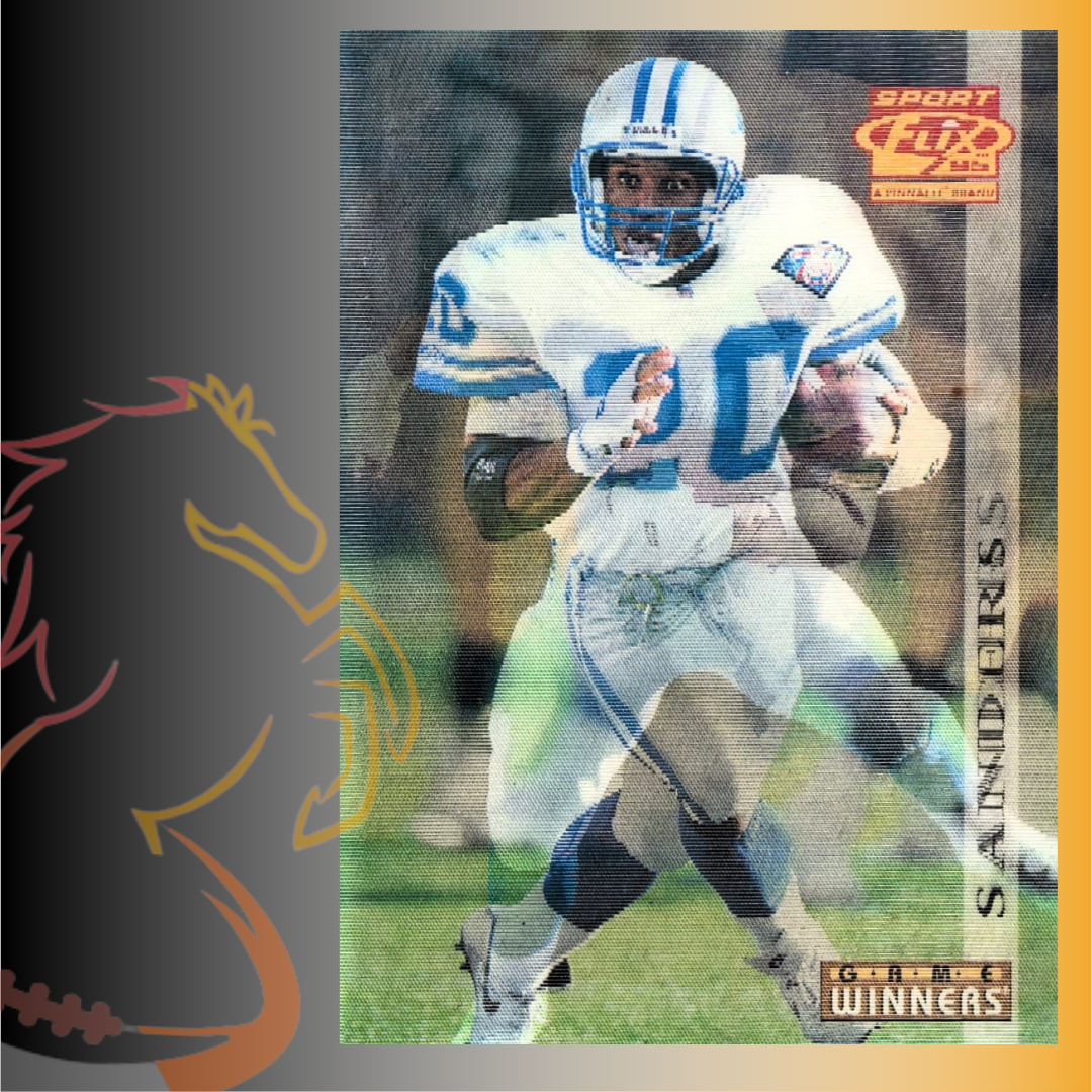1995 Pinnacle Sport Flix Barry Sanders Game Winners