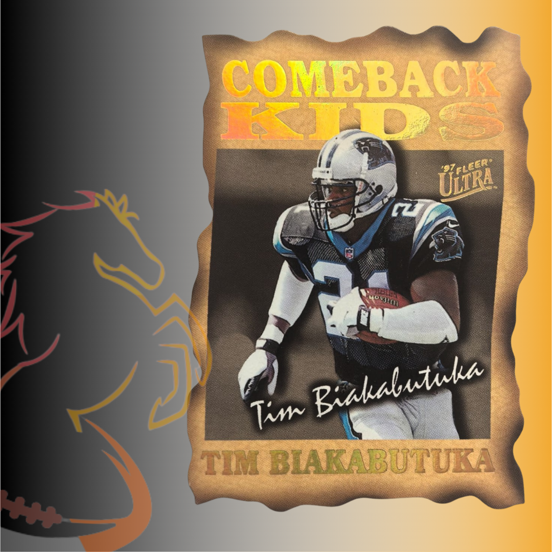 1997 Fleer Ultra Tim Biakabutuka Comeback Kids Die Cut
