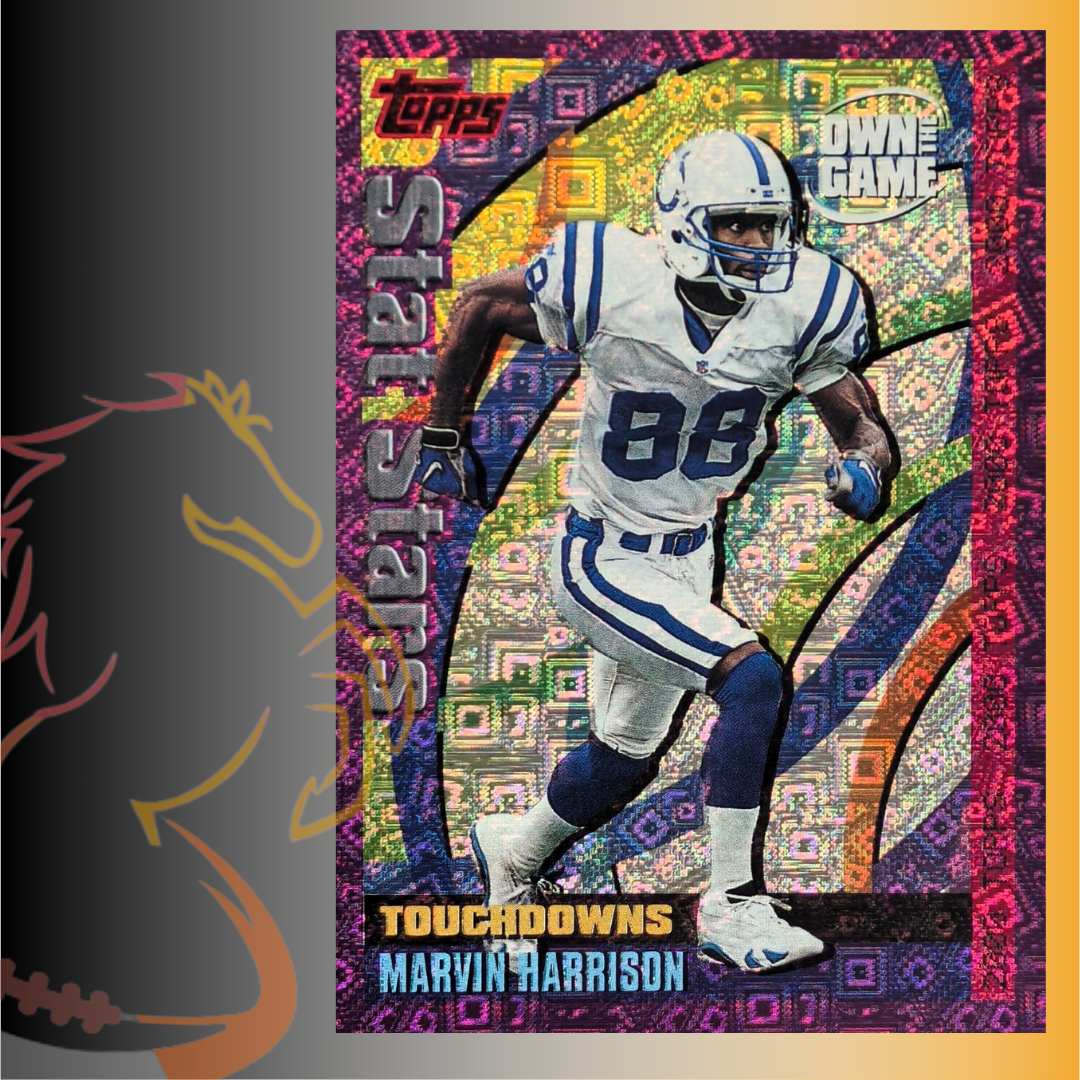 2000 Topps Marvin Harrison Own The Game Stat Stars