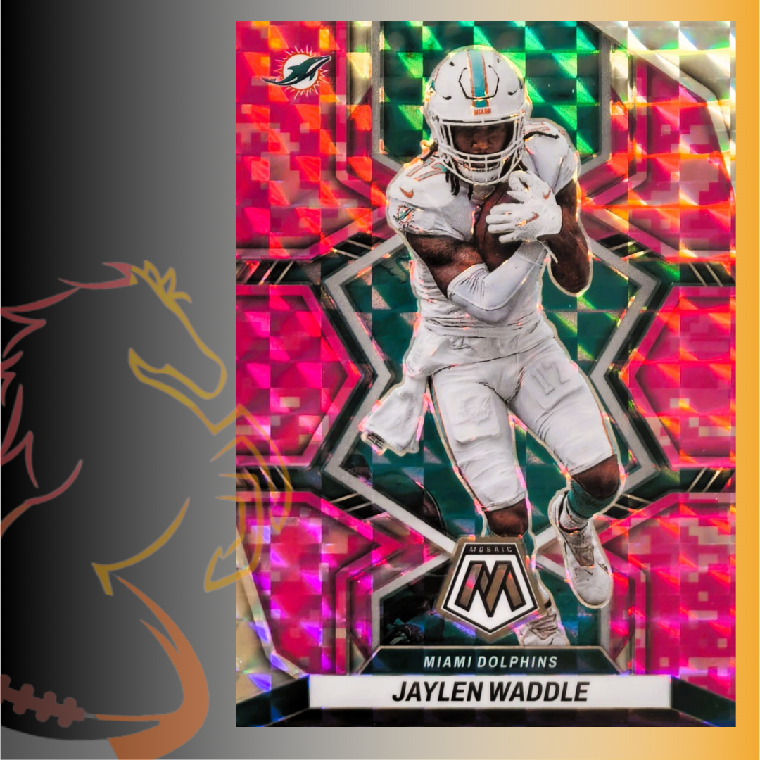 2022 Panini Mosaic Jaylen Waddle Pink Prizm