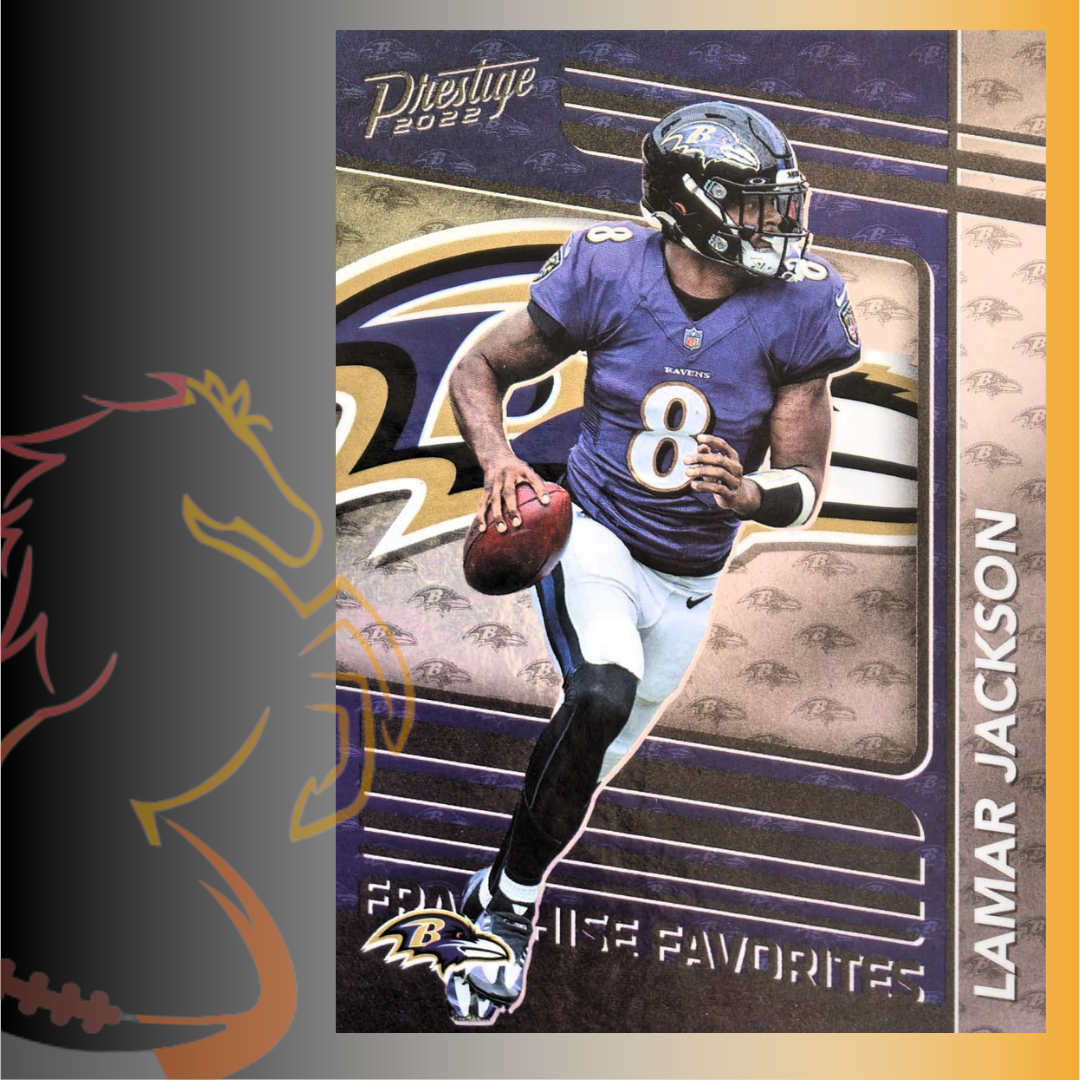 2022 Panini Prestige Lamar Jackson Franchise Favorites Holo